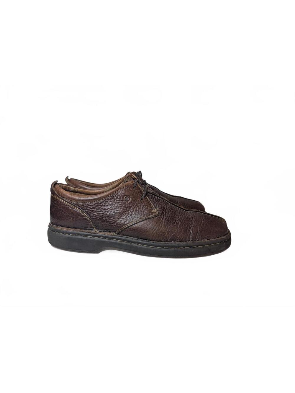 Born Retro Brown Pebbled Leather Oxford Shoes Size 10.5